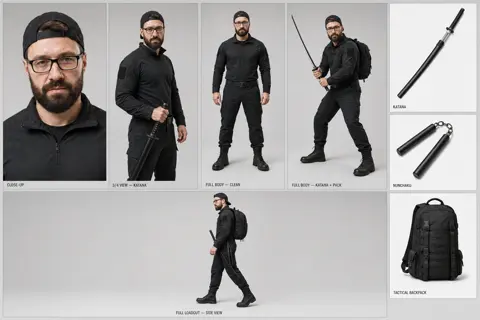 layout reference ONLY. Copy the structure of this character…
