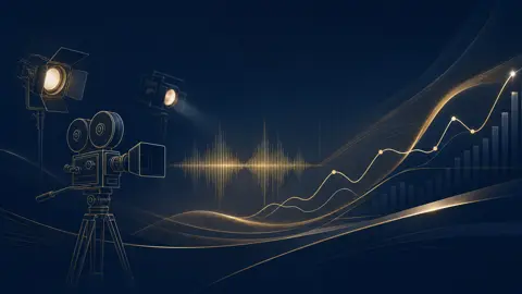 Широкоформатный горизонтальный баннер-обложка финансового…