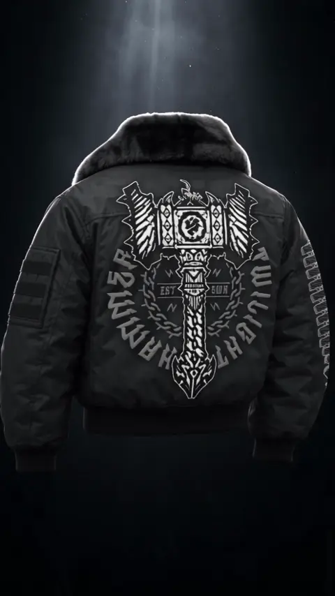 Use @image1 as the bomber with removable black fur collar…