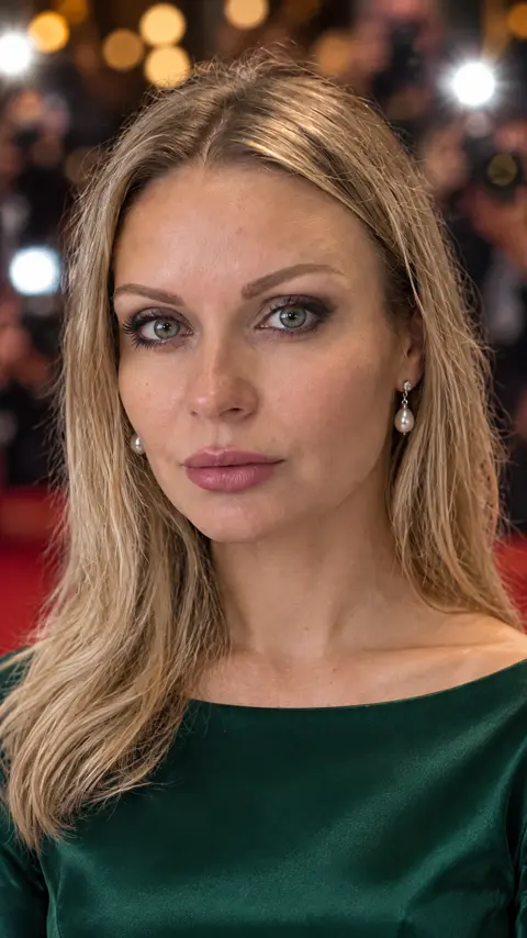 Edit this exact photo. The woman's face must stay…