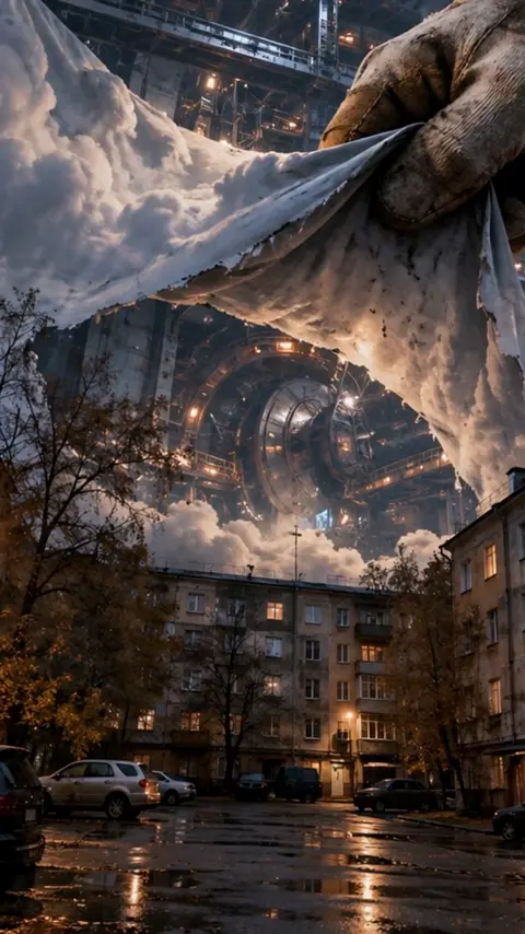 Create a 10-second photorealistic continuation of "The Sky…